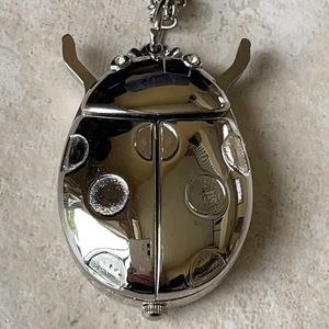 Ronica necklace watch battery silver color